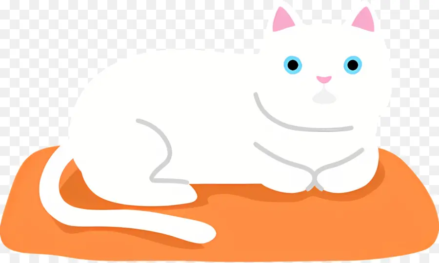 Chat De Dessin Animé，Chat Blanc PNG