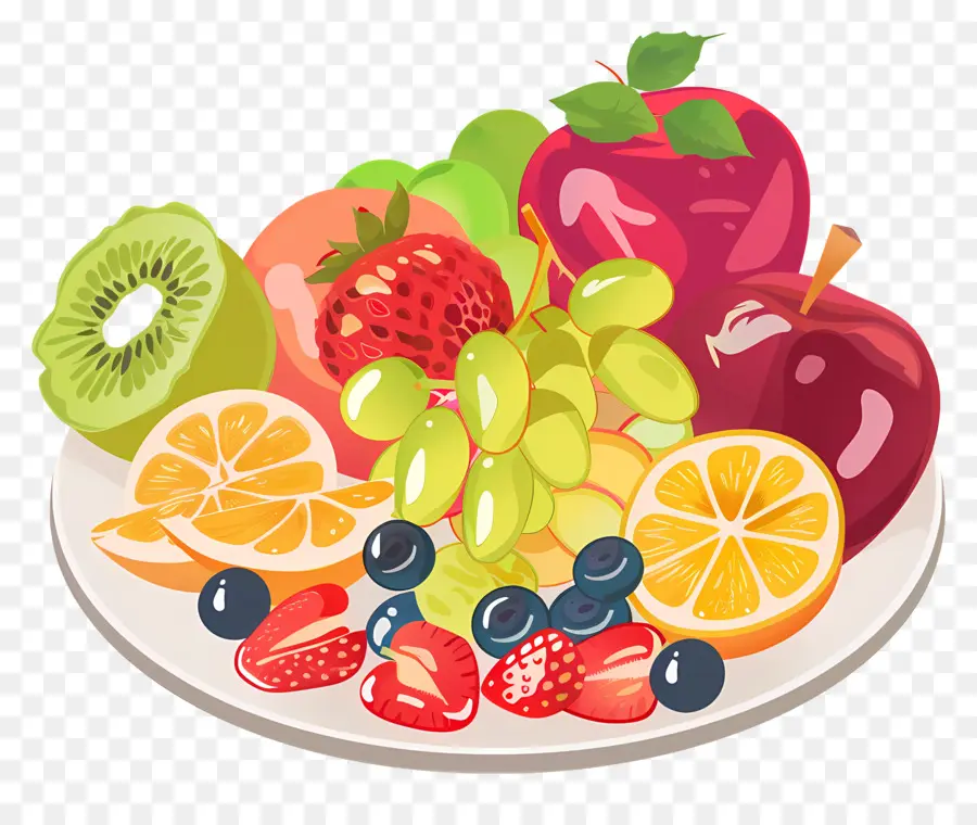 Plateau De Fruits De，Fruits Frais PNG