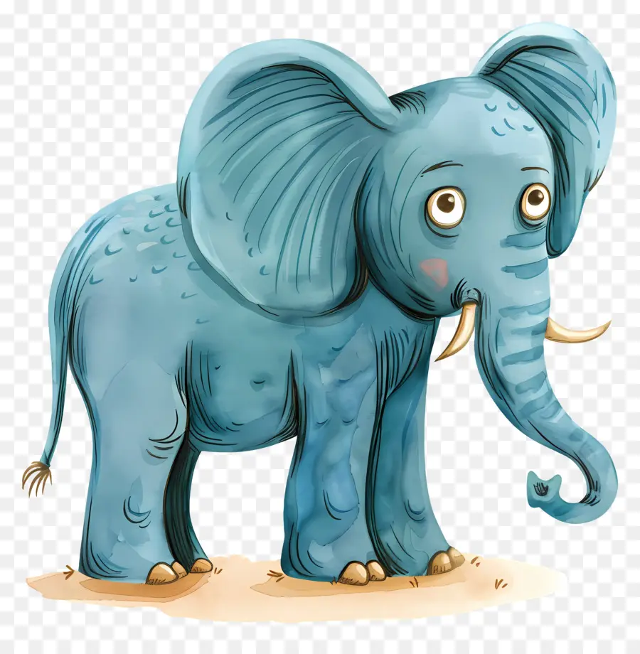 L'éléphant，éléphant Bleu PNG