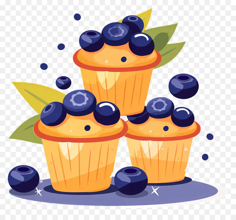 Muffins，Muffins à La Myrtille PNG