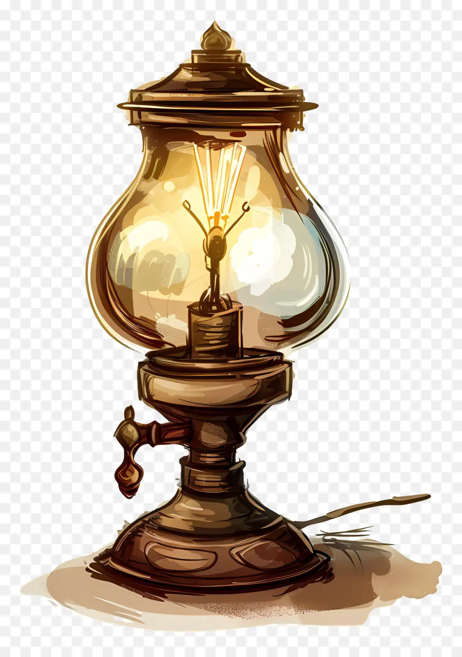 Lampe，Vintage Lampe PNG