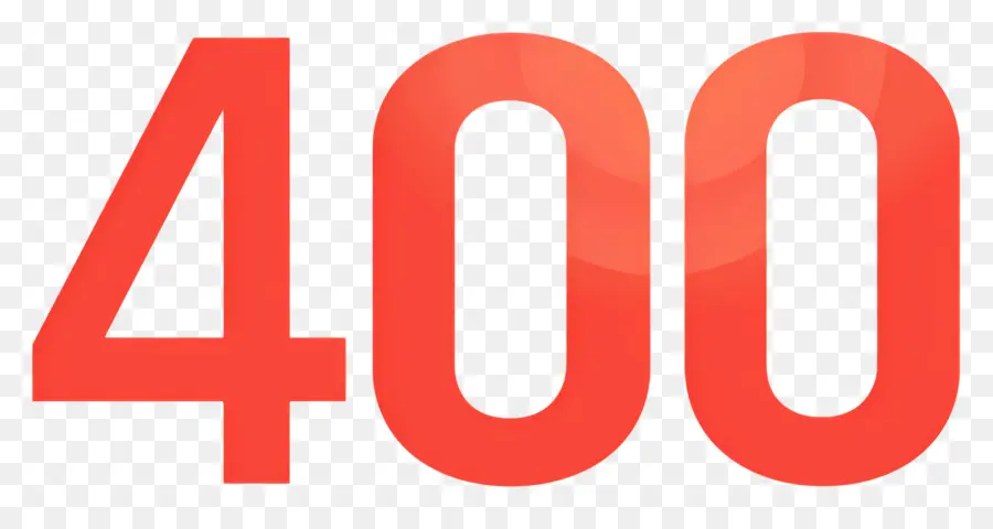 Numéro 400，Rouge PNG