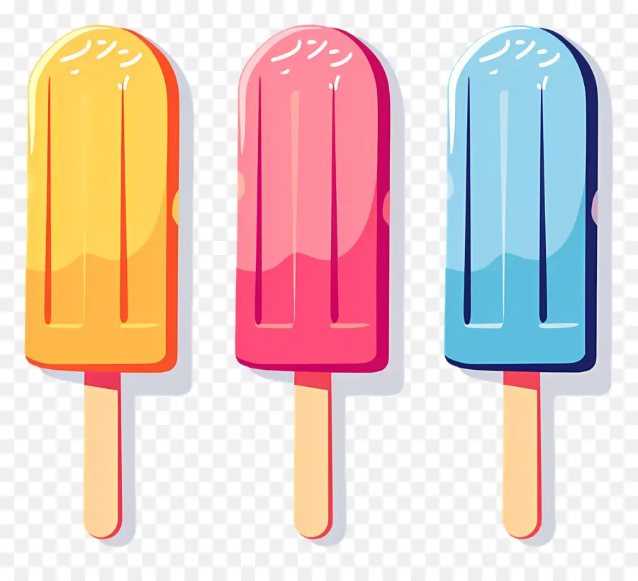 Popsicle，Coloré PNG