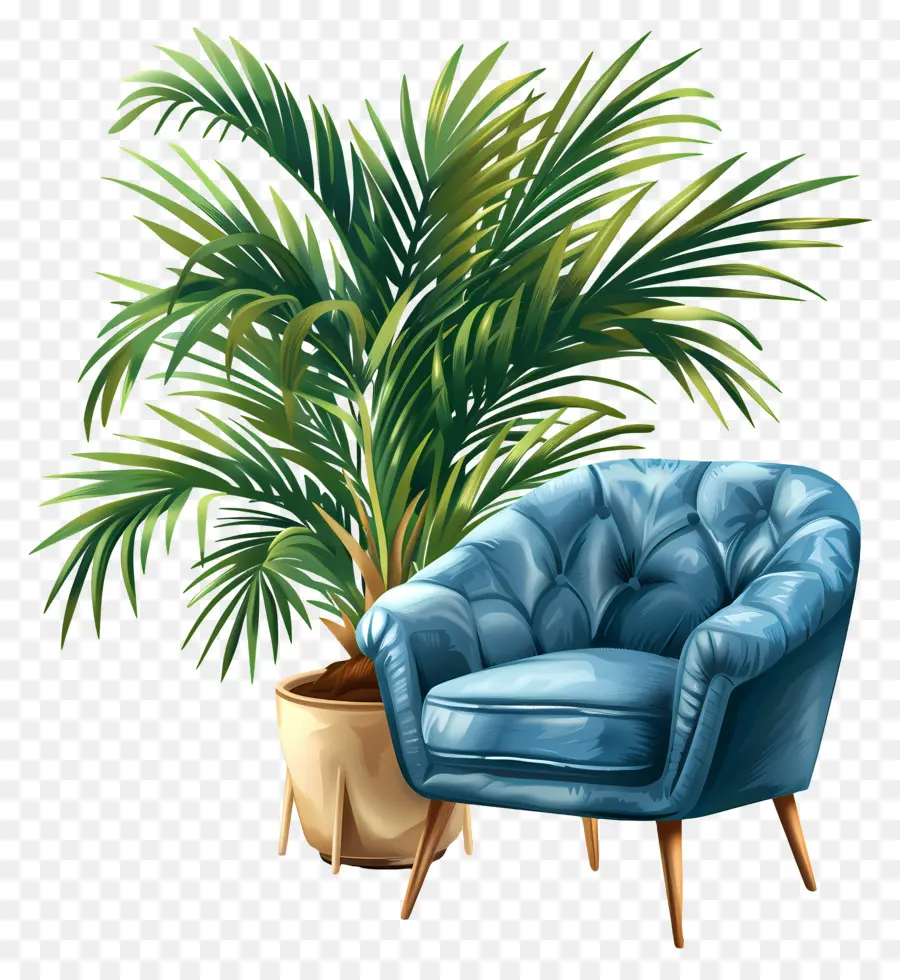 Fauteuil，Fauteuil Bleu PNG