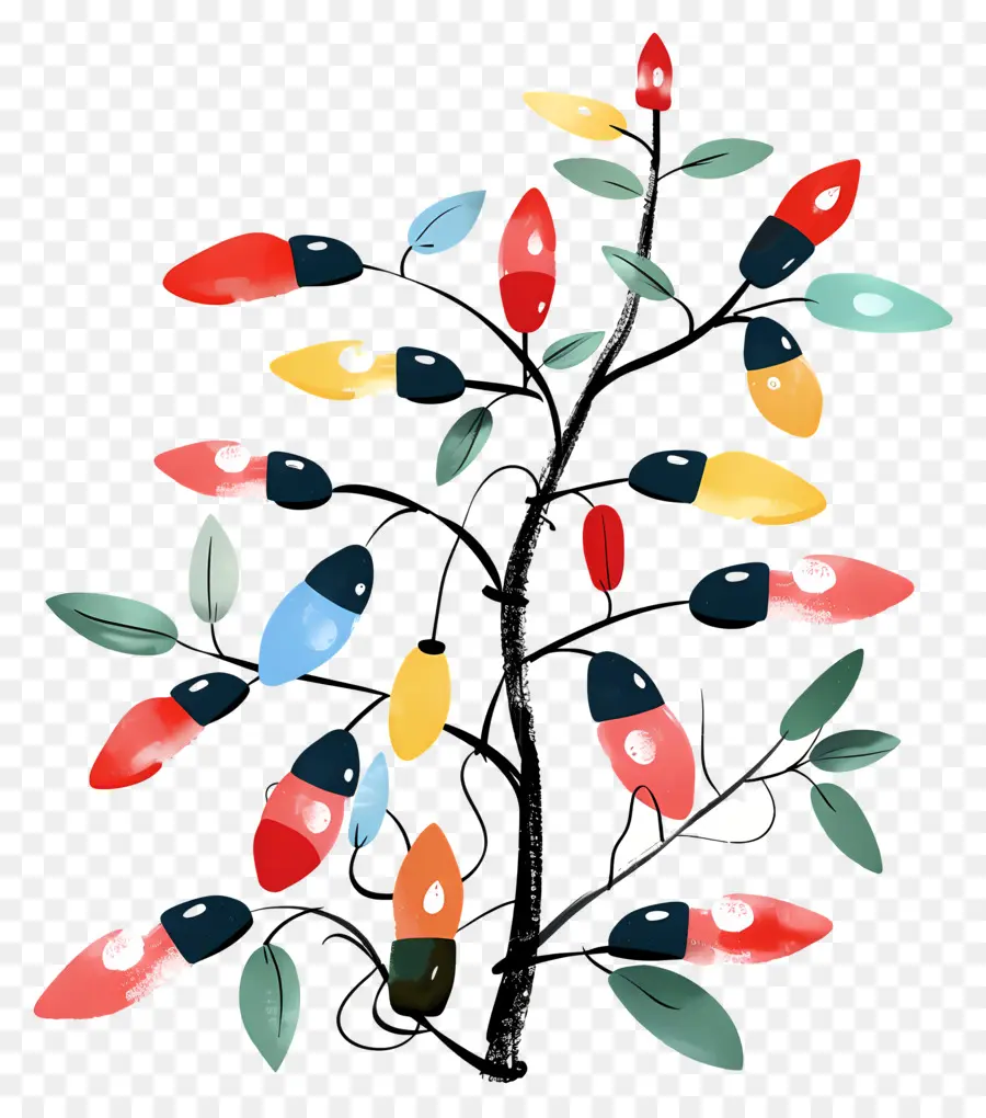 Les Lumières De Noël，Arbre De Noël PNG