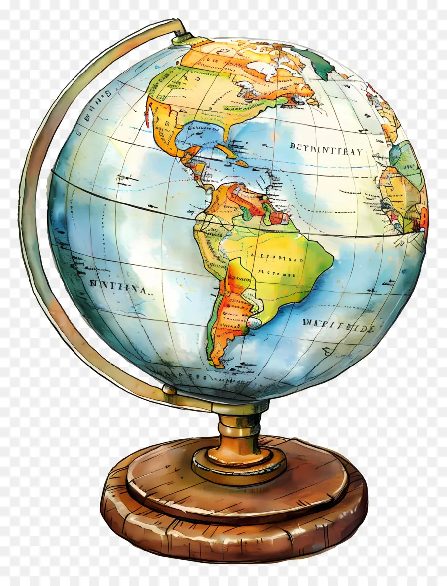 Globe，Bois PNG