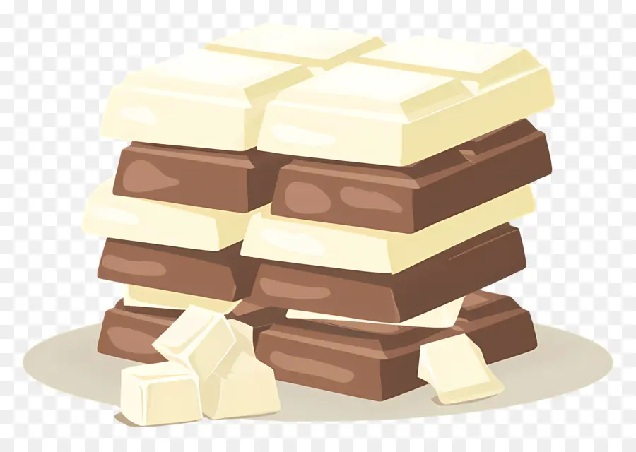 Chocolat Blanc，Les Blocs De Chocolat PNG