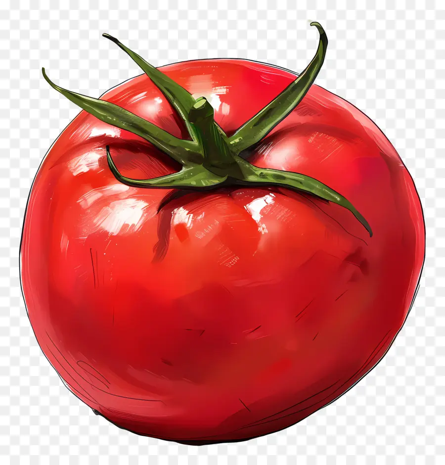 Tomate，Peinture PNG