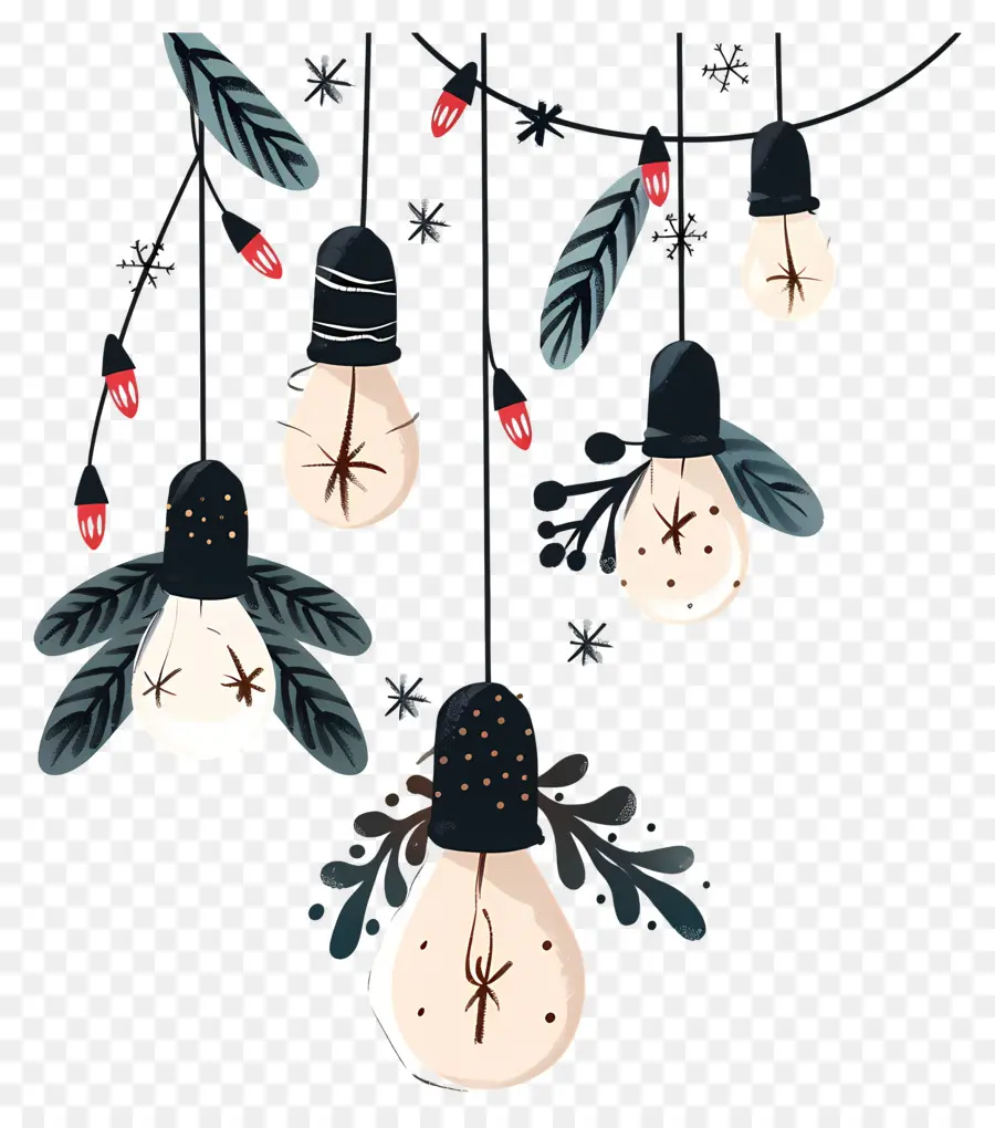 Les Lumières De Noël，Les Ampoules PNG