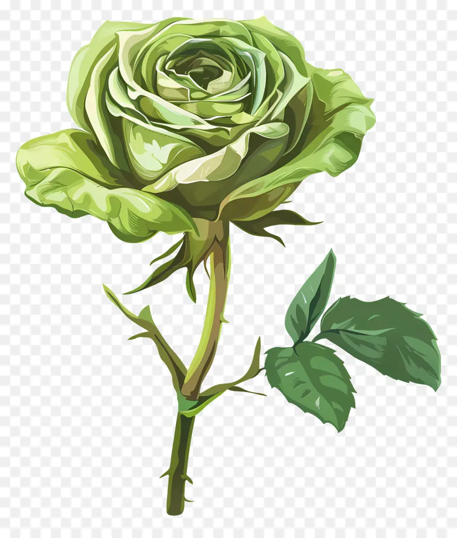 Rose Verte，Bloom PNG