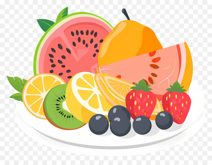 Plateau De Fruits De，Assiette De Fruits PNG