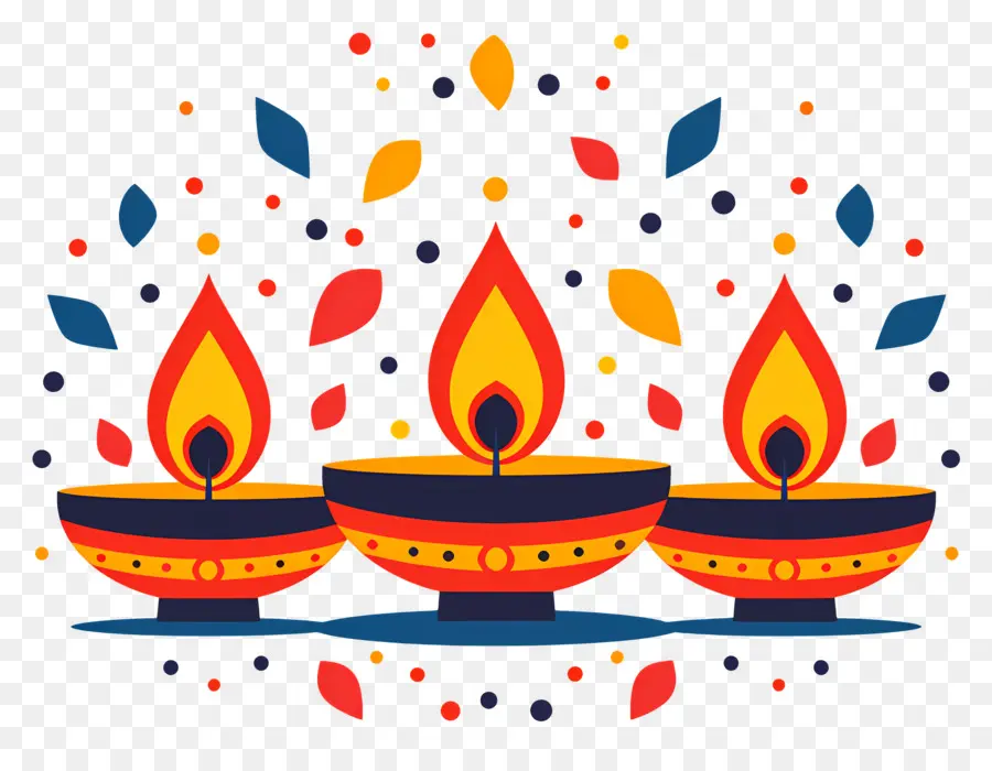 Lampe à Huile De Diya，Diwali PNG