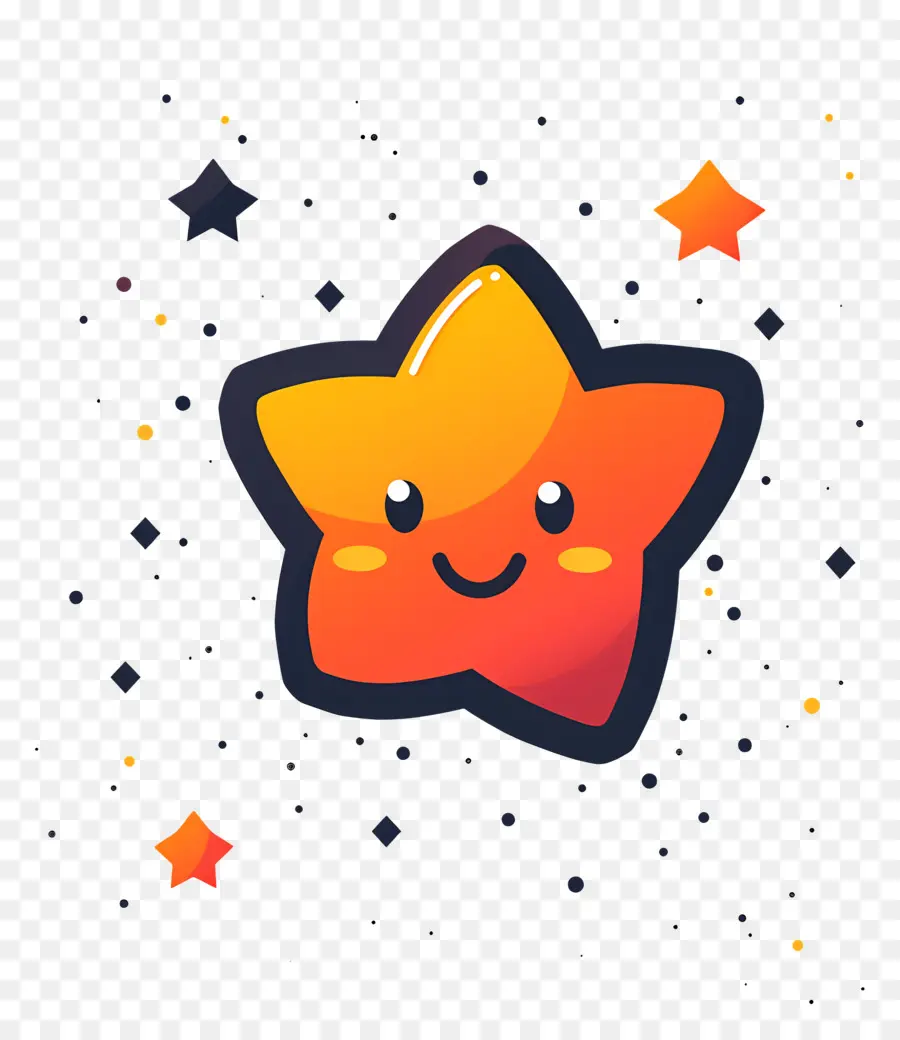 Mignonne Star，Sourire De Star PNG