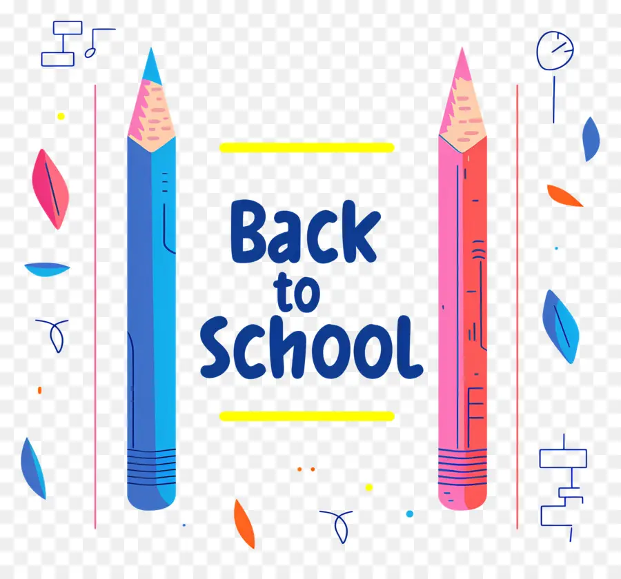 De Retour à L'école，Crayons PNG