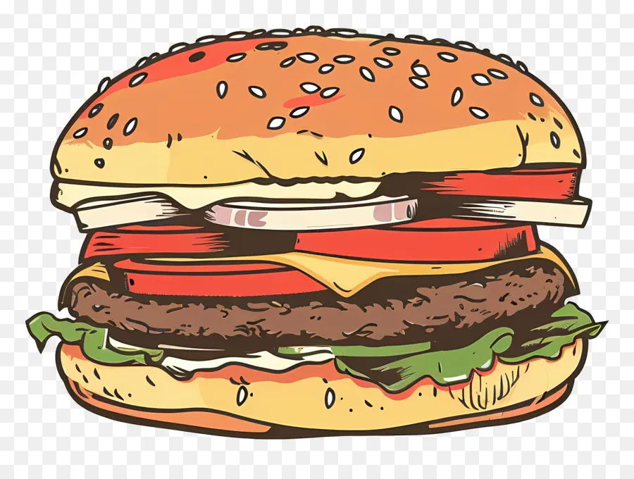 Hamburger，De Style Américain PNG