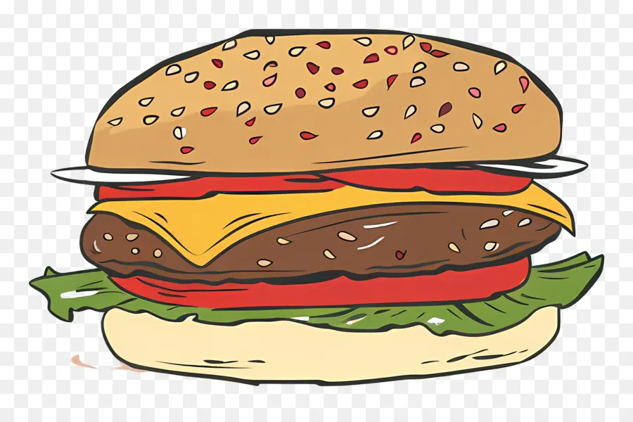 Hamburger，Dessin Réaliste PNG