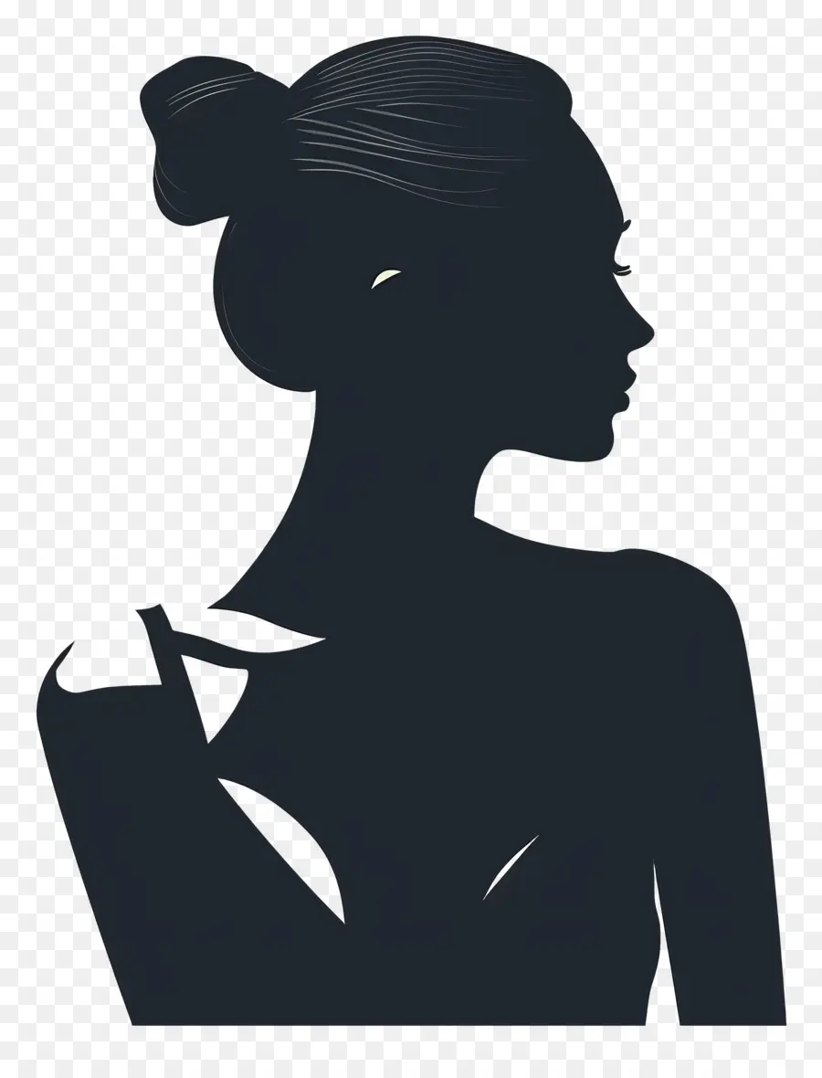 Femme Silhouette，Débardeur PNG