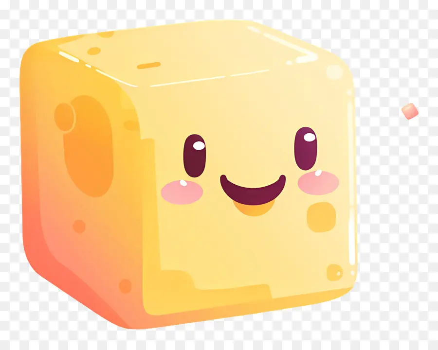 Cube Mignon，Fromage Heureux PNG