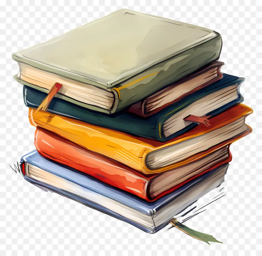 Pile De Cahiers，Livres PNG