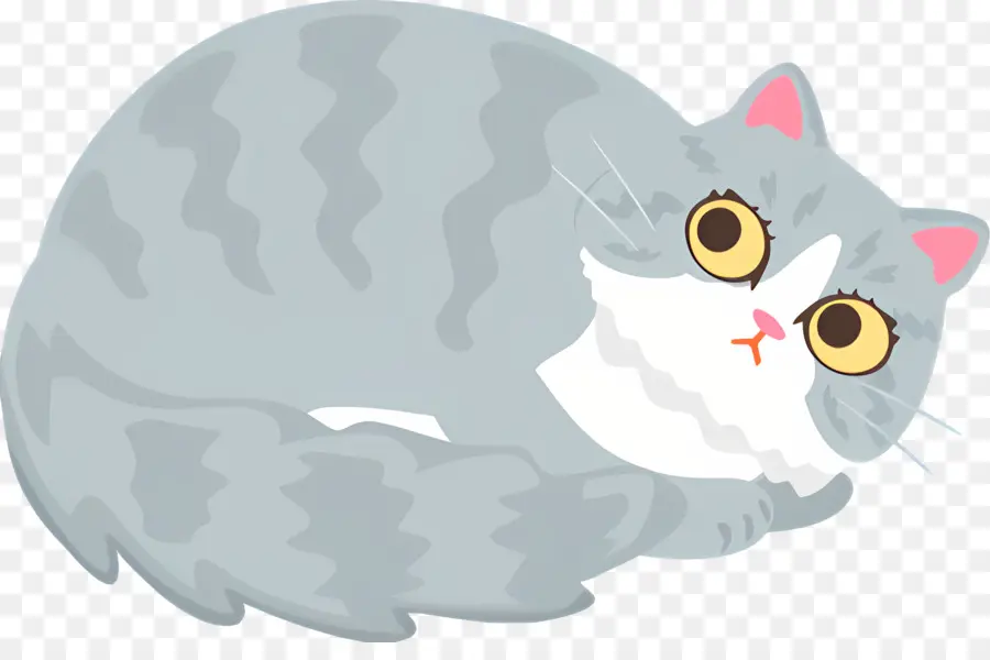 Chat De Dessin Animé，Chat Gris PNG