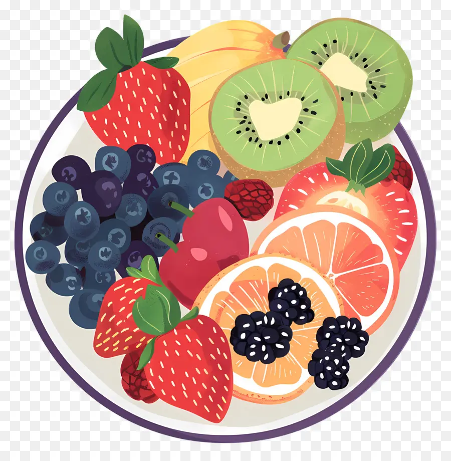 Plateau De Fruits De，Fruits Frais PNG