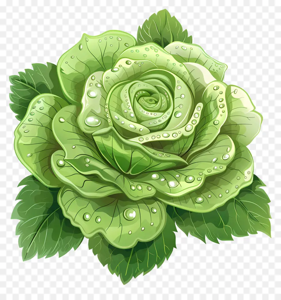 Rose Verte，Plante PNG