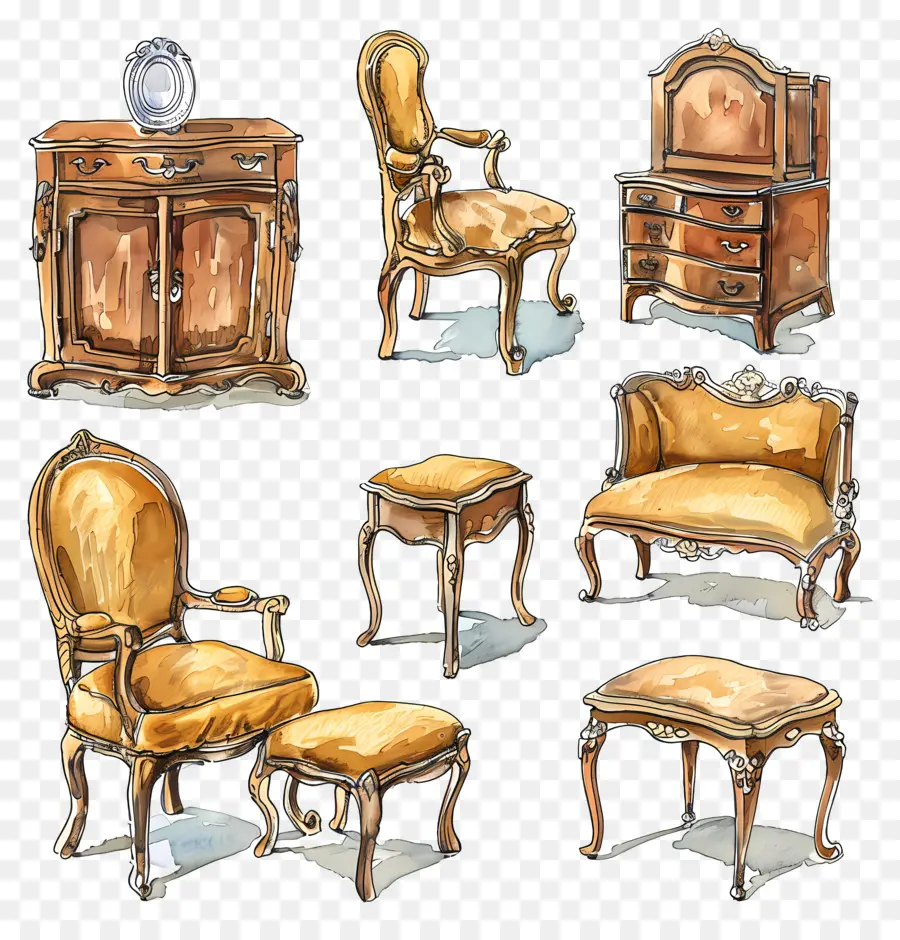 Mobilier，Salon Décor PNG