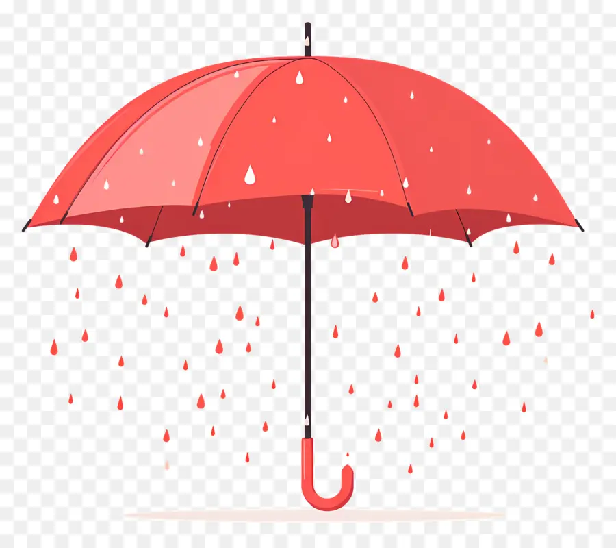 Parapluie Rouge，La Pluie PNG