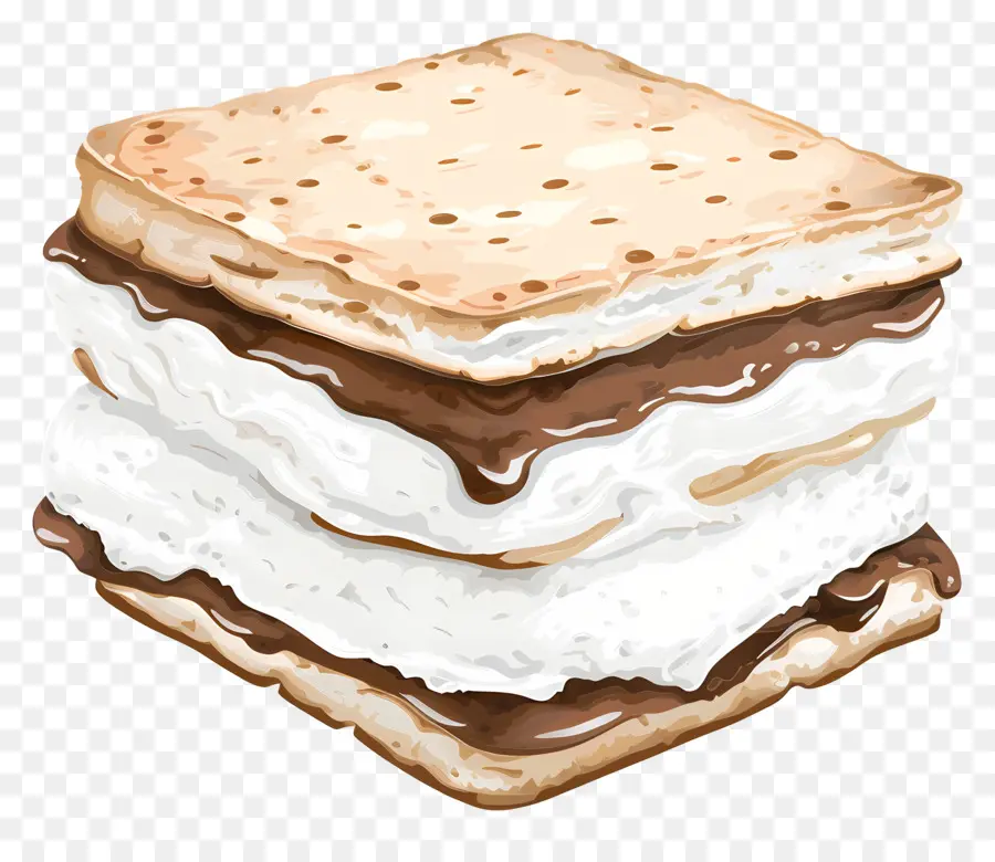 Sandwich à La Crème Glacée，Sandwich à La Crème Glacée Aux Pépites De Chocolat PNG