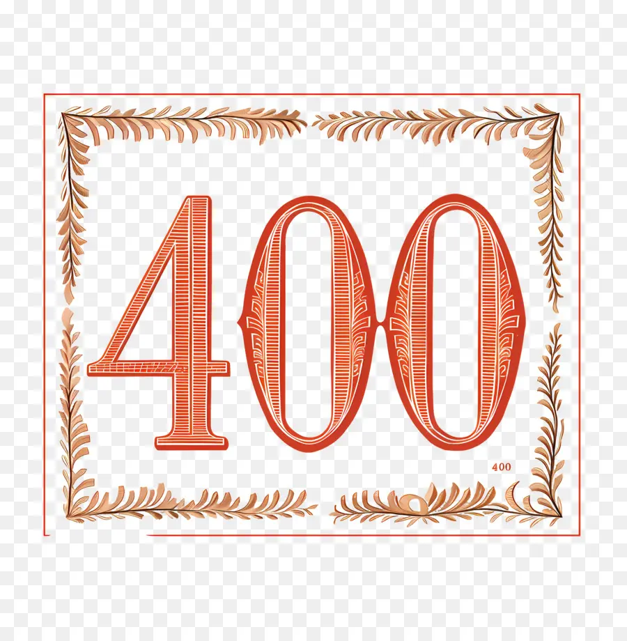 Numéro 400，Noir PNG