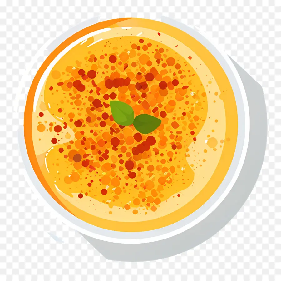 Crème Brûlée，Potage épicé PNG