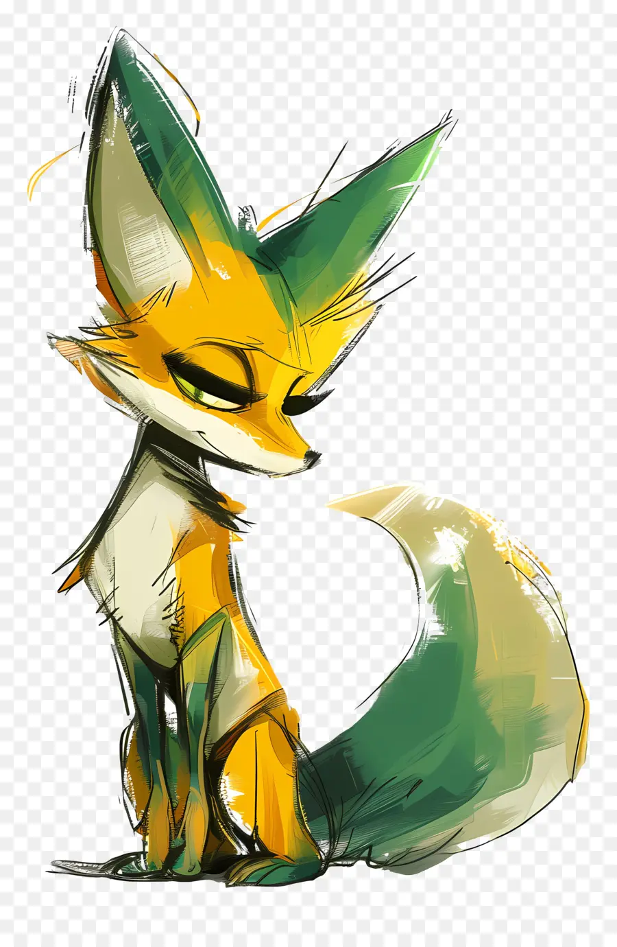 Dessin Animé De La Fox，Fox Peinture PNG