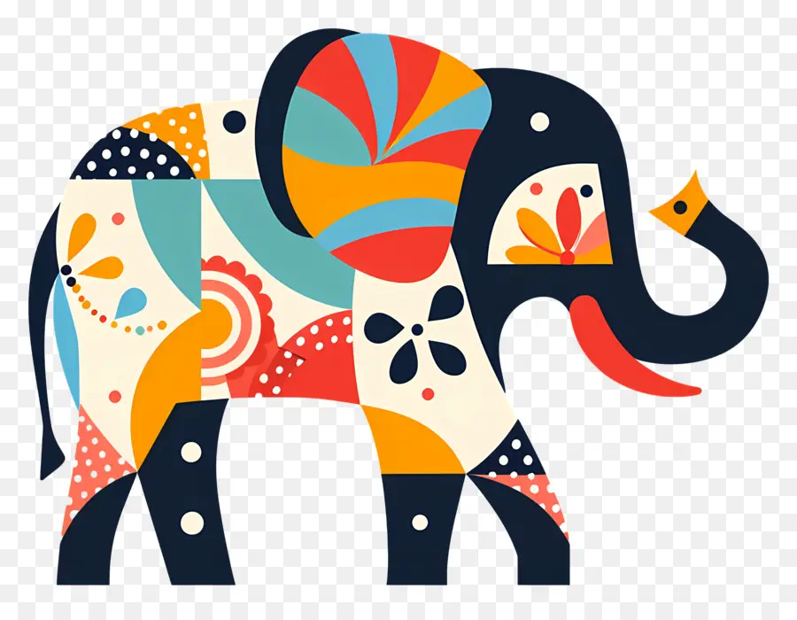 éléphant Décoré，L'éléphant PNG