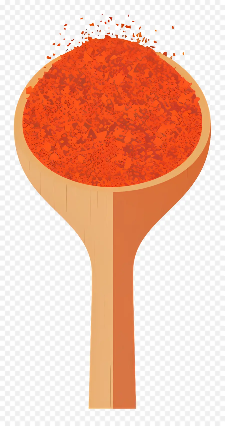 Paprika En Poudre，Cuillère En Bois PNG