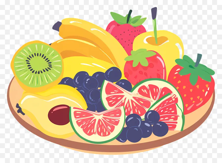 Plateau De Fruits De，Fruits Frais PNG