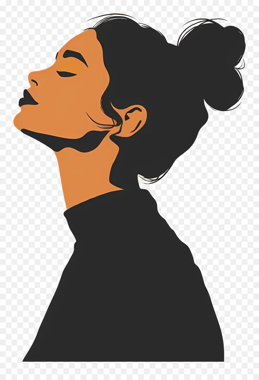 Femme Silhouette，Jeune Femme PNG