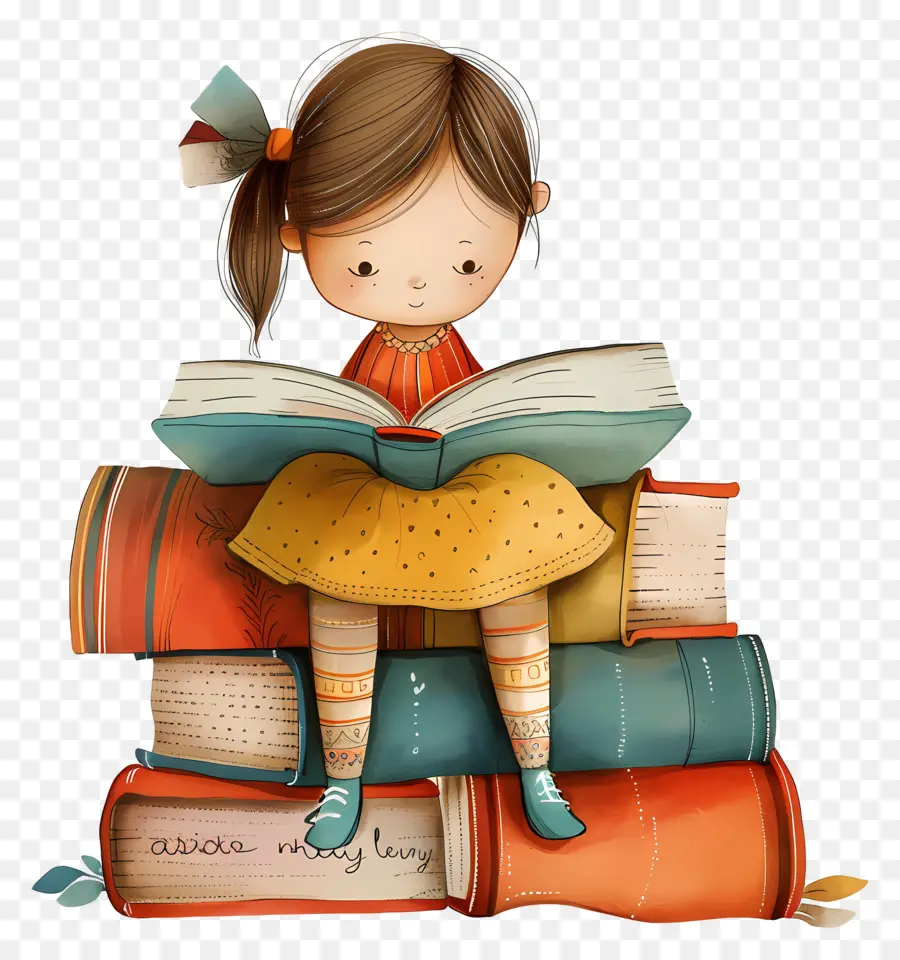 Livres，Jeune Fille PNG