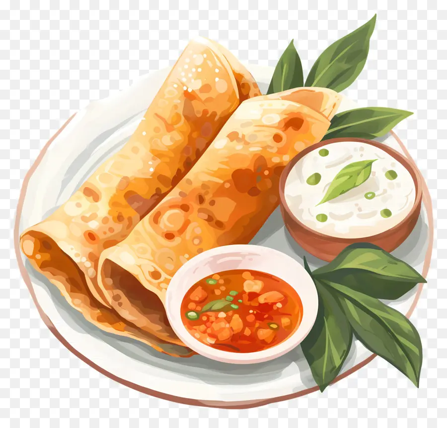 Dosa，Galette PNG