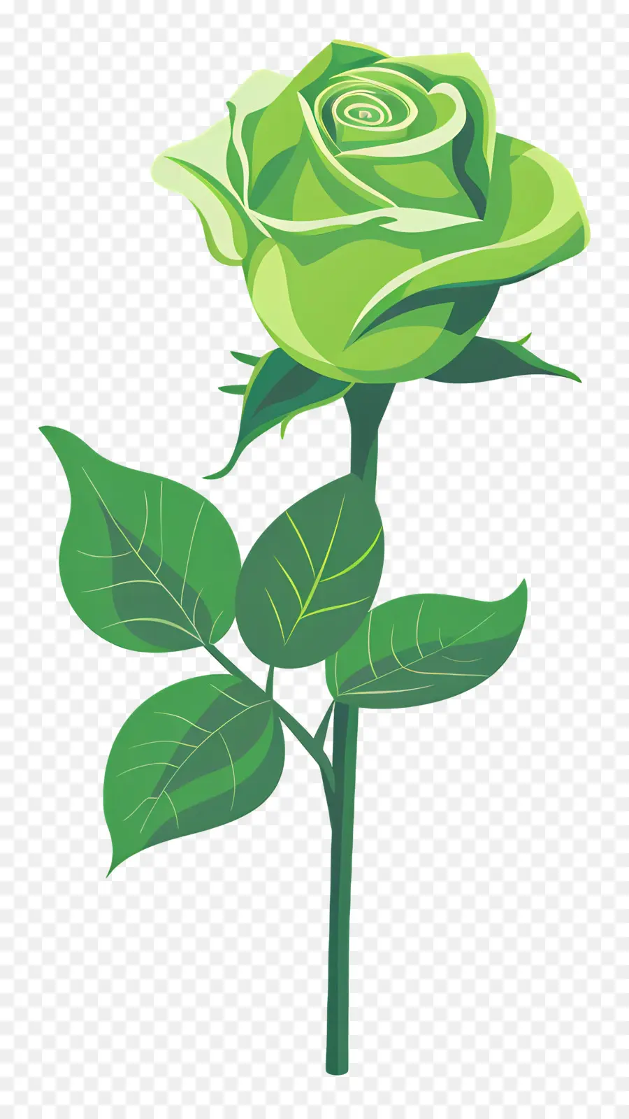 Rose Verte，Fleur PNG