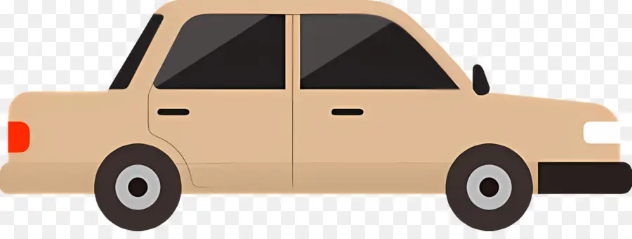 Bande Dessinée De Voiture，Voiture Beige PNG