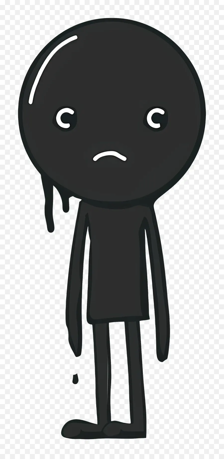 Chiffre De Bâton De Pleurer，Expression Triste PNG