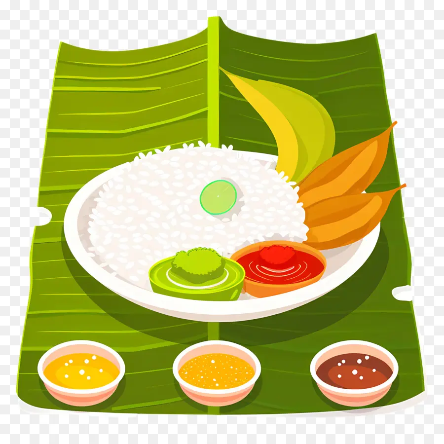 Cuisine Indienne，Farine De Feuilles De Bananier PNG