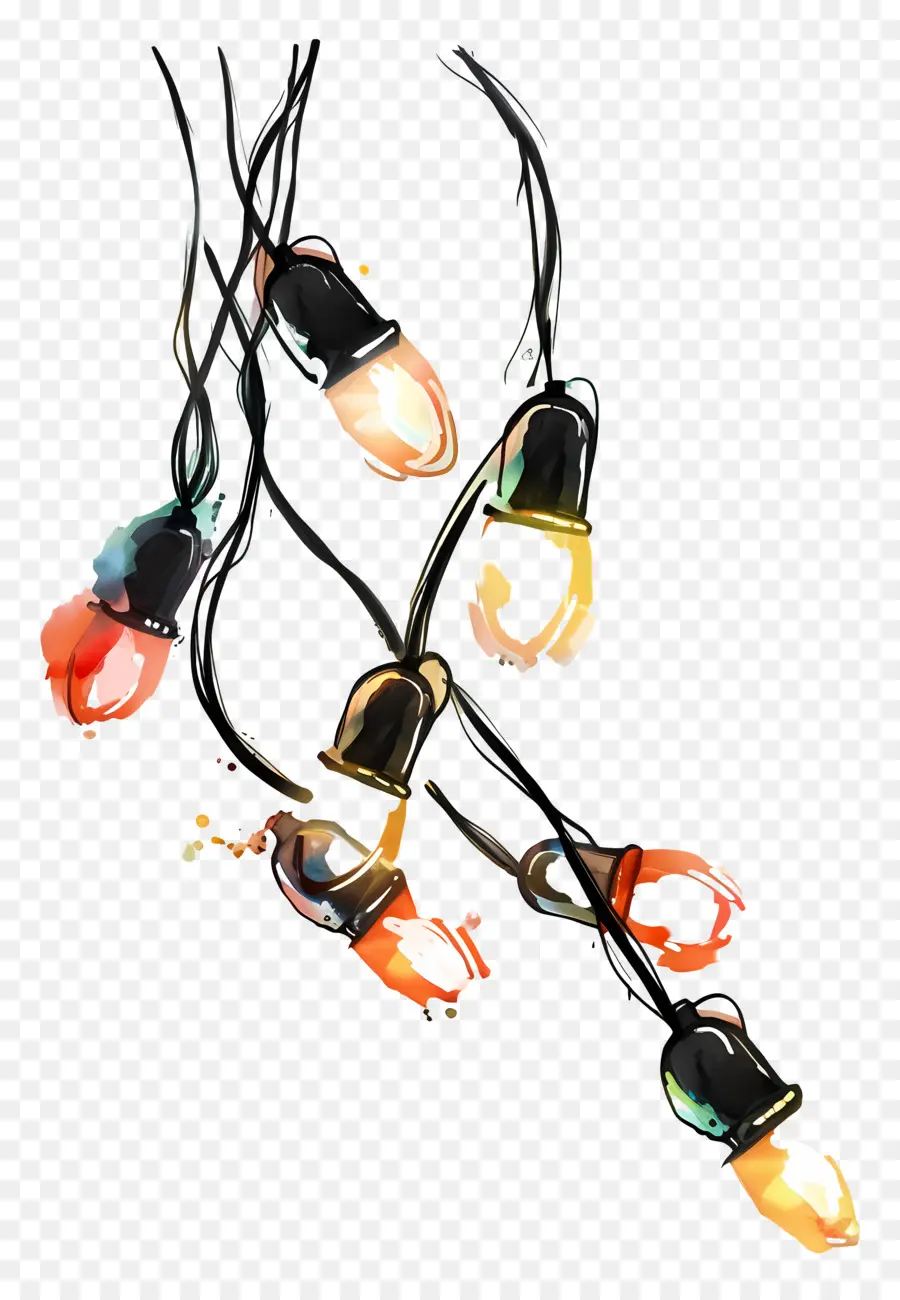 Les Lumières De Noël，Multicolore PNG