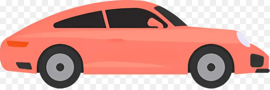 Bande Dessinée De Voiture，Voiture Orange PNG