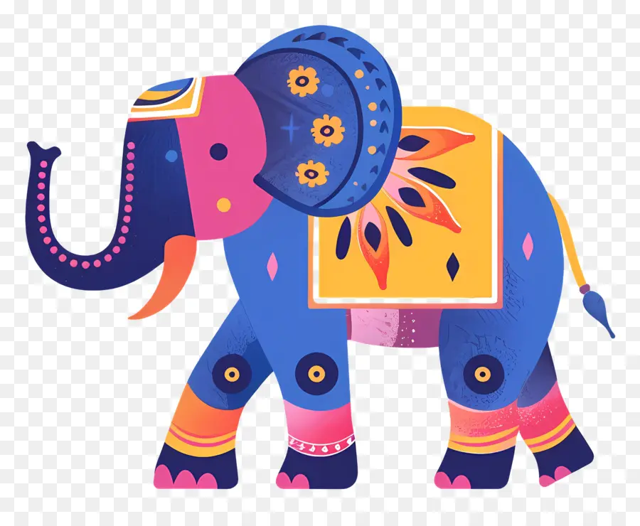 éléphant Décoré，L'éléphant PNG