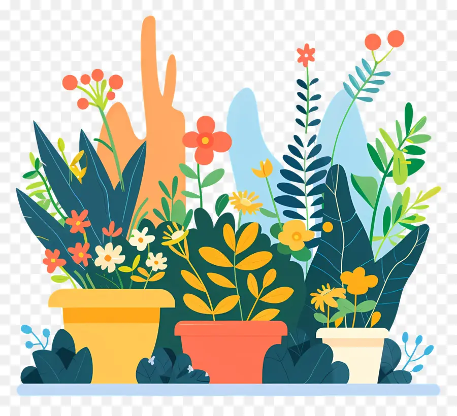 Jardin，Un Vase Pour Les Fleurs PNG