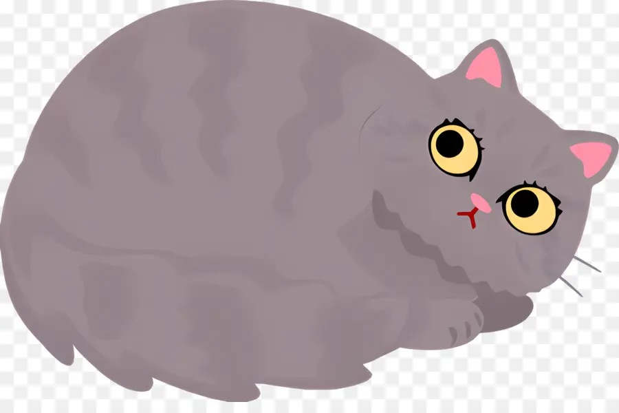 Chat De Dessin Animé，Chat Gris PNG