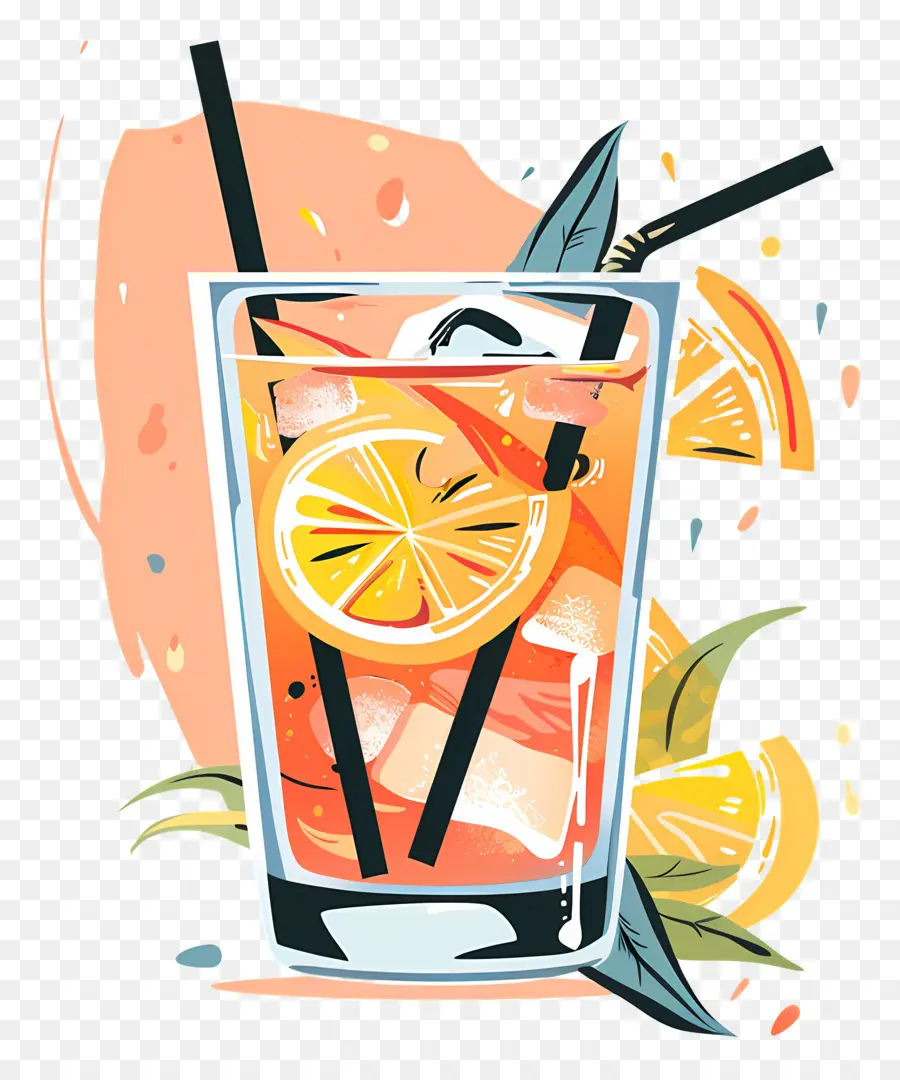 Cocktail D'été，Jus D'orange PNG