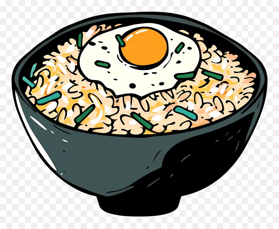 Riz Frit，Oeuf PNG