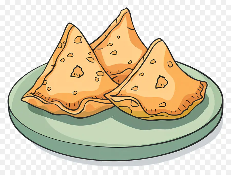 Samosas，Nourriture En Forme De Triangle PNG